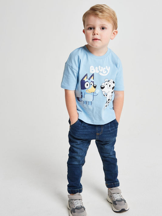 Dsiney Kidz - Brand Threads Blue Bluey T-Shirts 2 Pack image 2