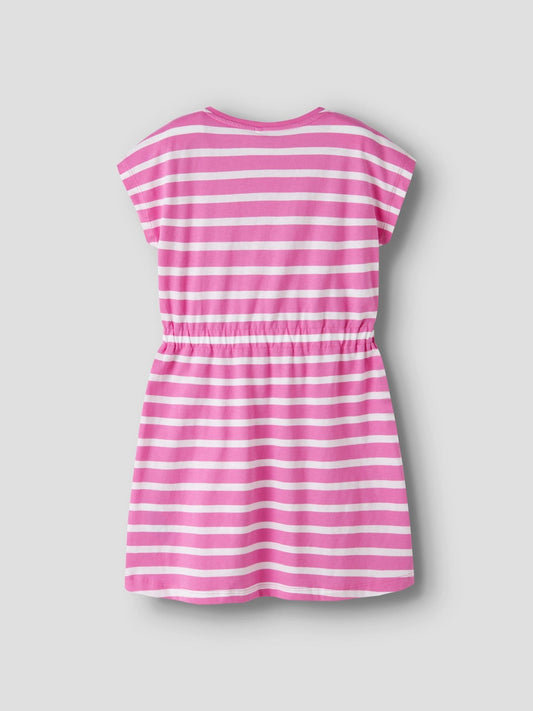 Dsiney Kidz - Name It Pink Striped Sleeveless Tie Waist Dress image 2