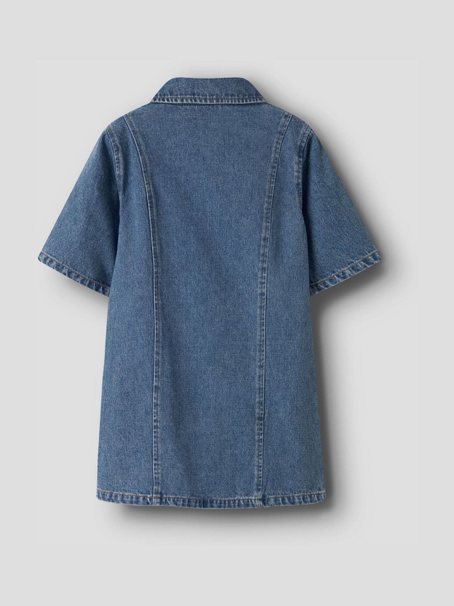 Name It Blue Short Sleeve Denim Dress image 4