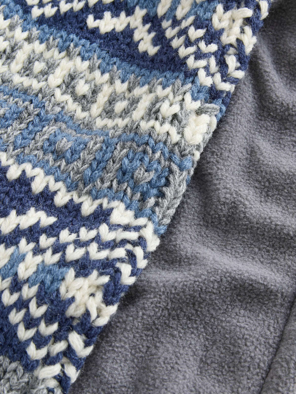 Blue/Grey Cable Beanie Scarf and Gloves Set (3-16yrs) - image 4