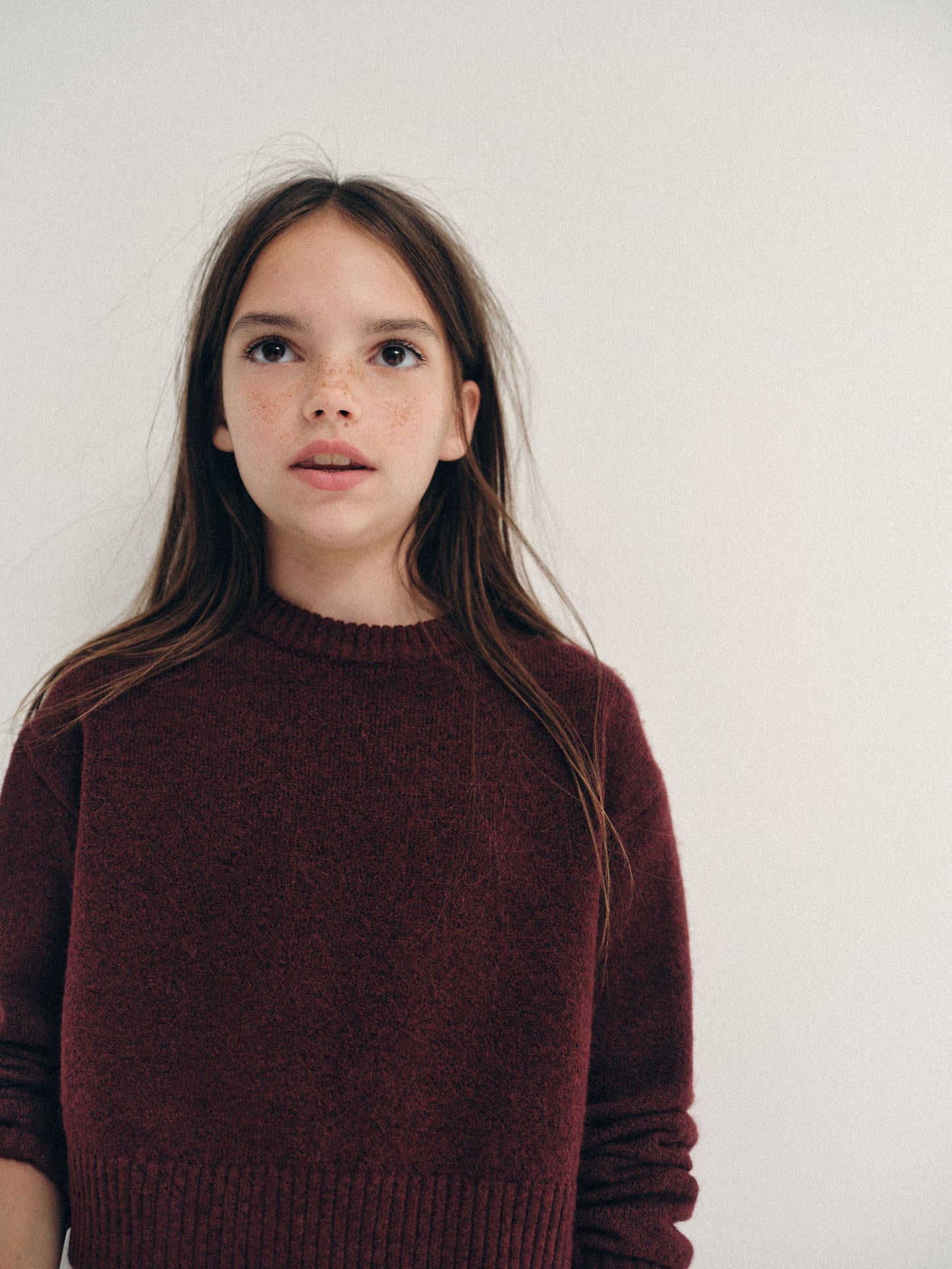 Dsiney Kidz - The Set Knitted Long Sleeve Top and Wide Leg Joggers Set Berry Red image 6