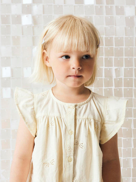 Dsiney Kidz - Name It Yellow Embroided Bow Detail Dress image 2