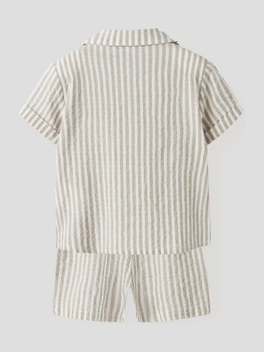 Name It Grey Striped Cotton Co-Ord image 2