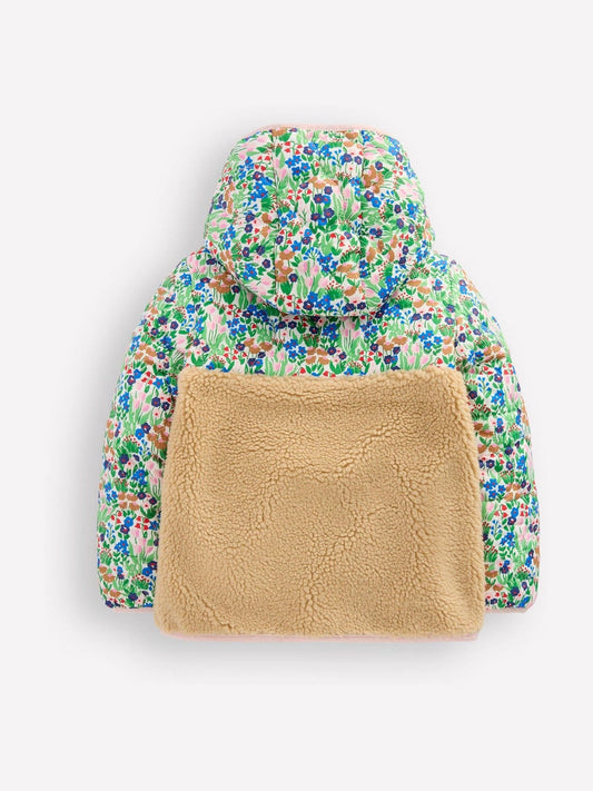 Dsiney Kidz - Boden Blue Janie Borg Mix Jacket image 2