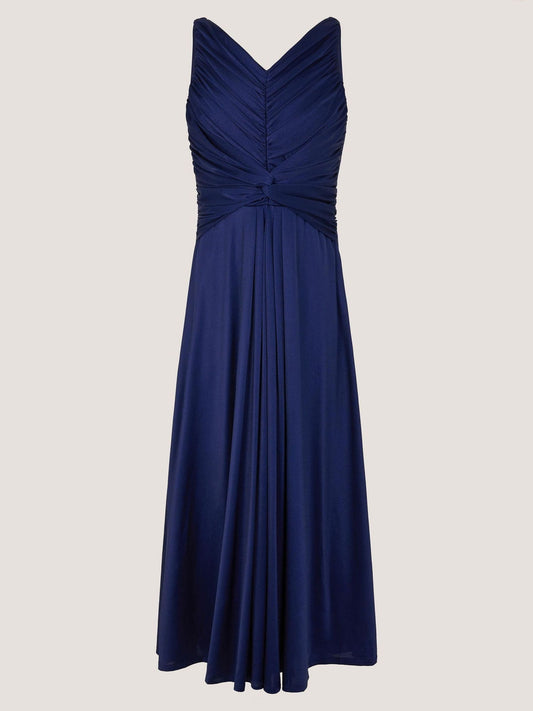 Dsiney Kidz - Monsoon Blue Skye Ruched Knot Jersey Prom Dress image 2