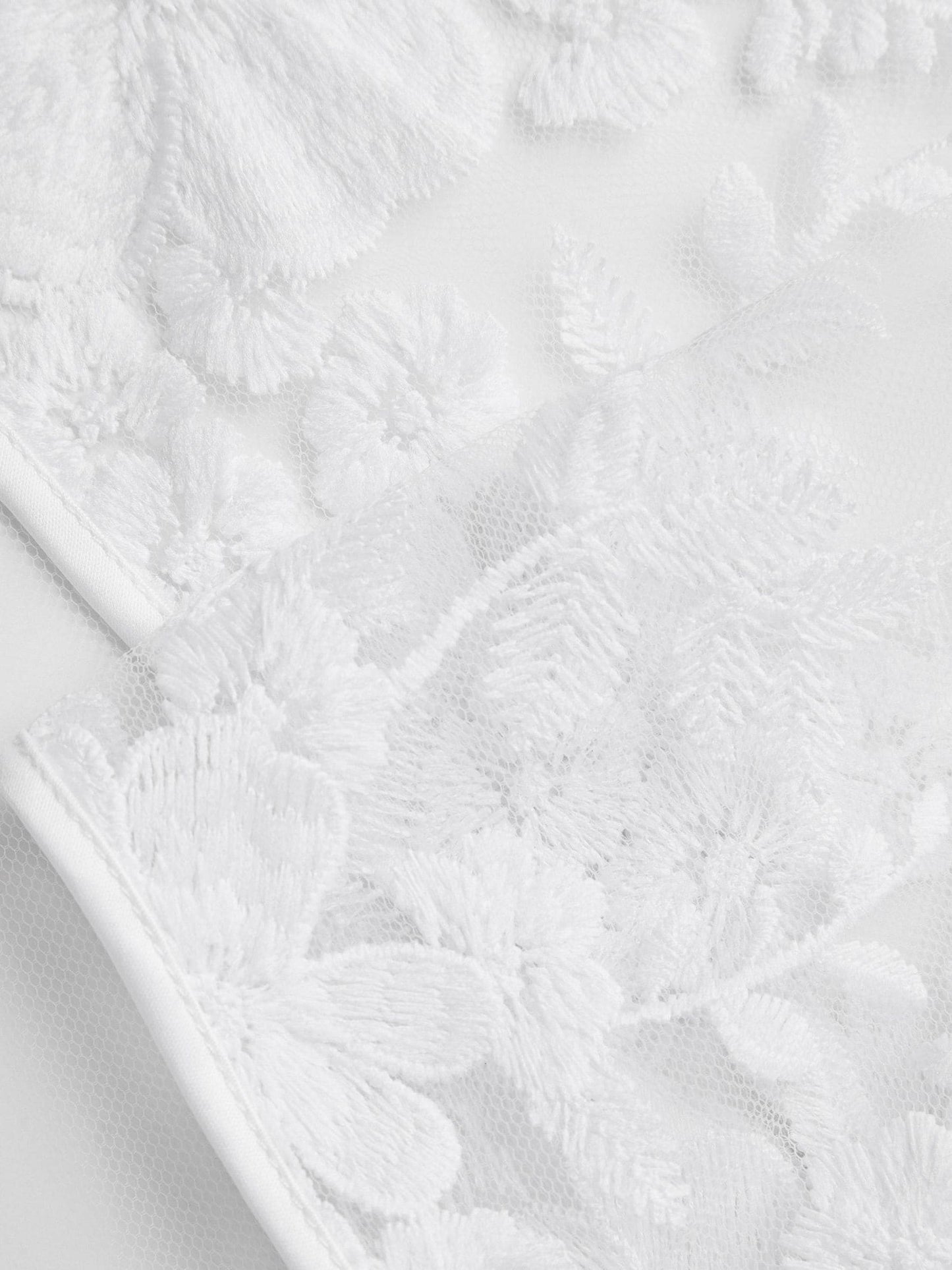Monsoon White Felicity Embroidered Mesh Cardigan image 3