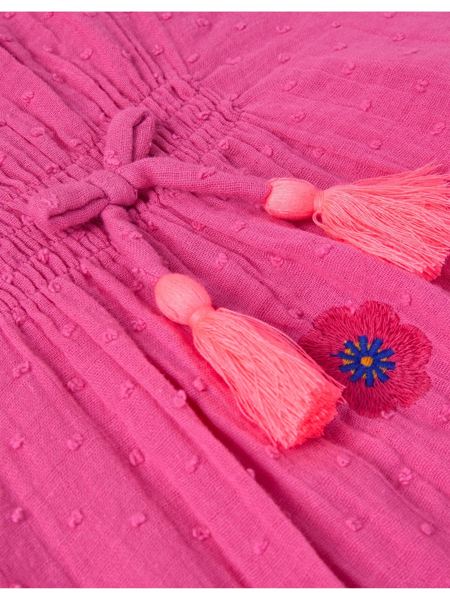 Monsoon Pink Embroidered Cotton Kaftan image 4