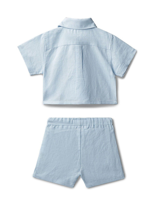 Dsiney Kidz - Calvin Klein Blue Knit Shorts 2 Piece Set image 2