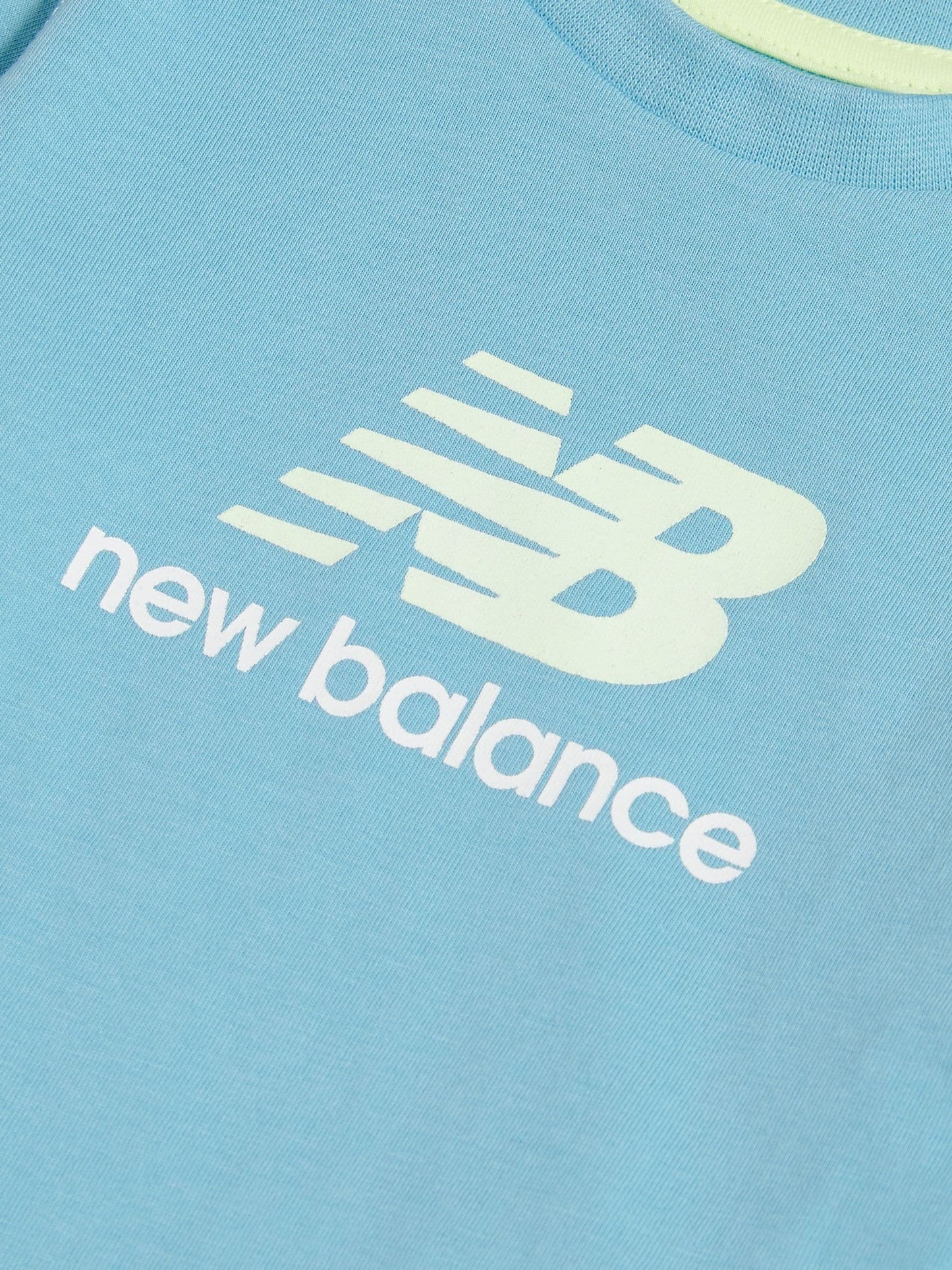 New Balance Blue Colourblock T-Shirt & Joggers Set image 4