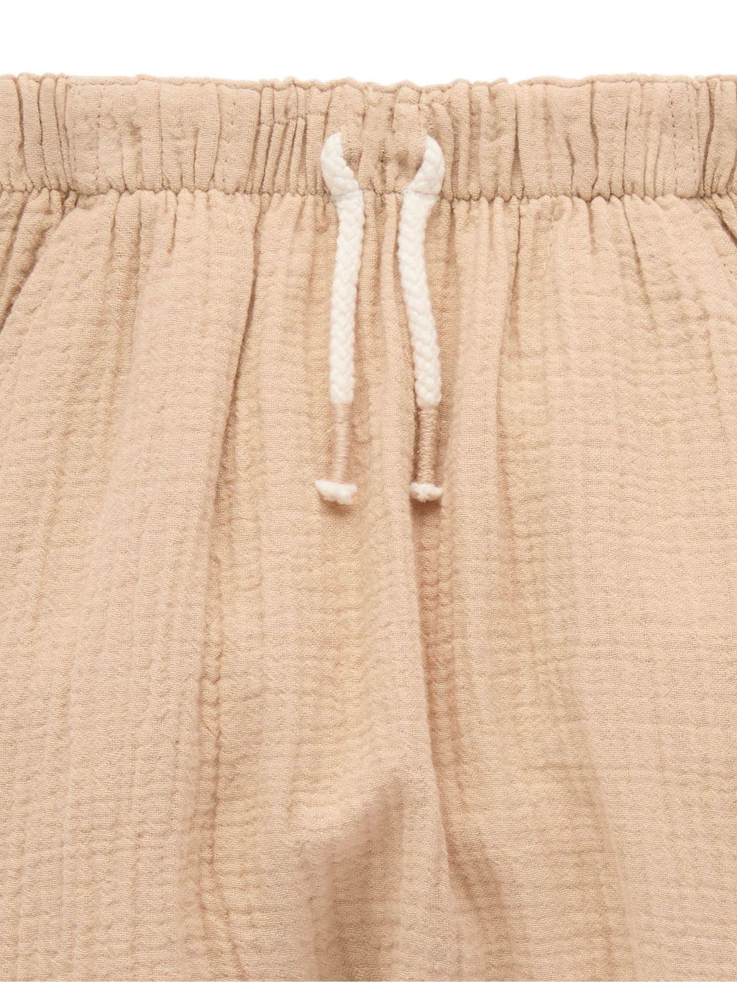 Purebaby Natural Slouchy Crinkle Cotton Joggers image 5