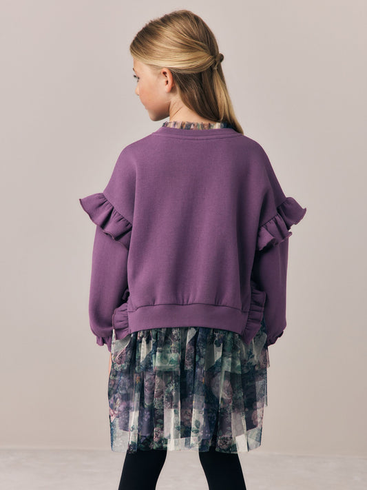 Dsiney Kidz - Laura Ashley Purple Sweat Mock Dress image 2