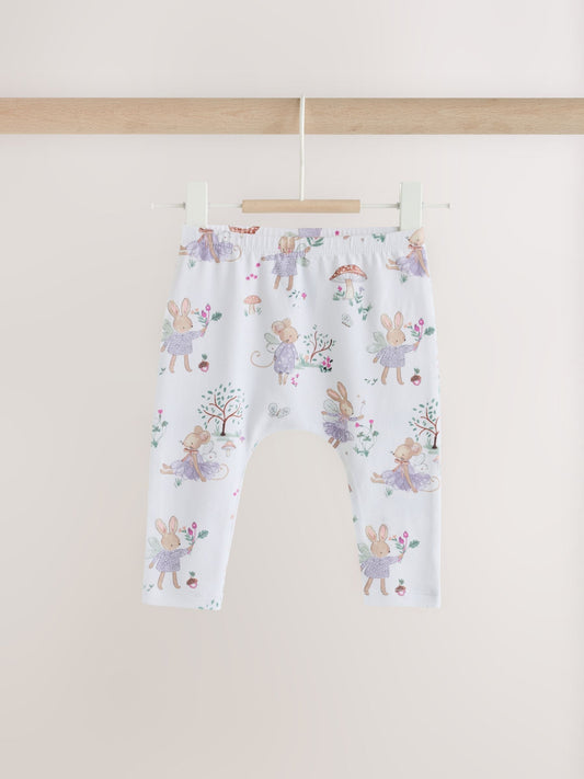 Dsiney Kidz - Sage Green Fairy Mouse Baby Leggings 5 Pack (0mths-2yrs) image 2