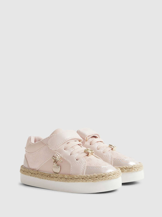 River Island Pink Shell Trainers image 2