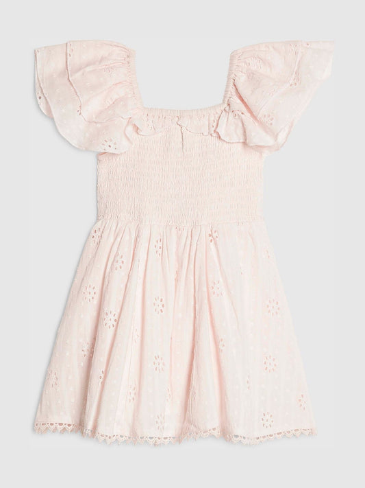 Dsiney Kidz - River Island Pink Broderie Rosette Dress image 2