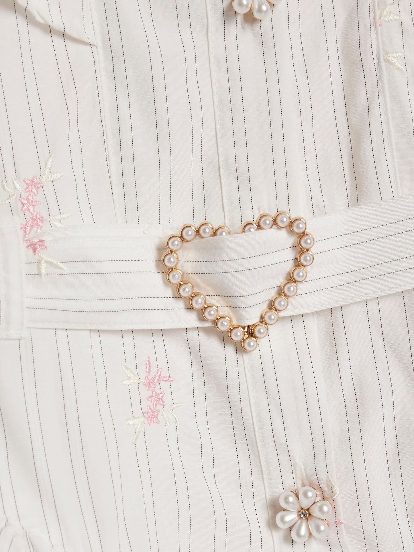 Dsiney Kidz - River Island Cream Stripe Prom Dress image 4