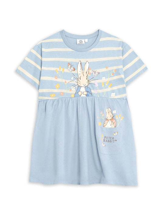 Dsiney Kidz - Vanilla Underground Blue Peter Rabbit Stripey Blue Dress image 2