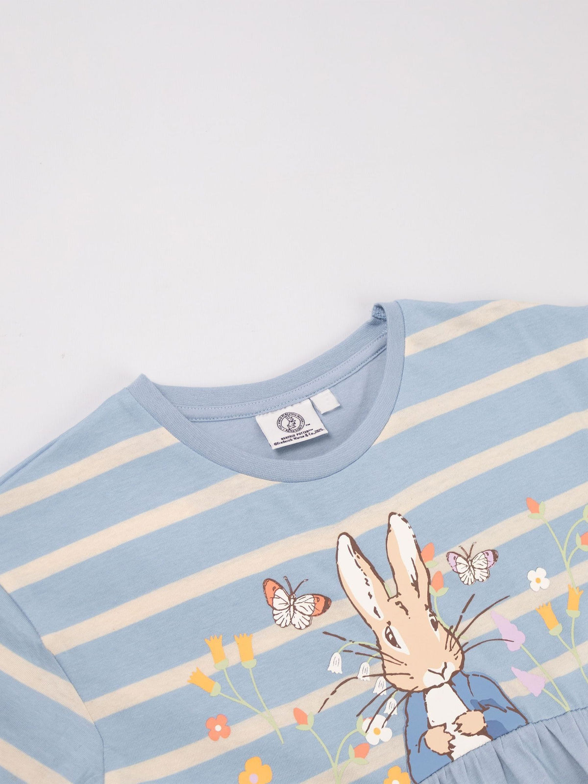 Dsiney Kidz - Vanilla Underground Blue Peter Rabbit Stripey Blue Dress image 5