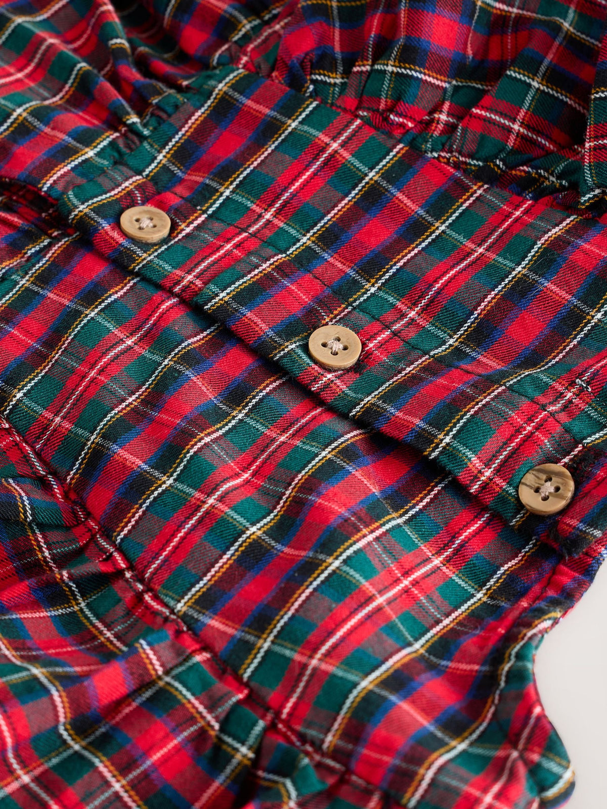 Dsiney Kidz - Red Velvet Bow Long Sleeve Check Dress (3mths-8yrs) image 9