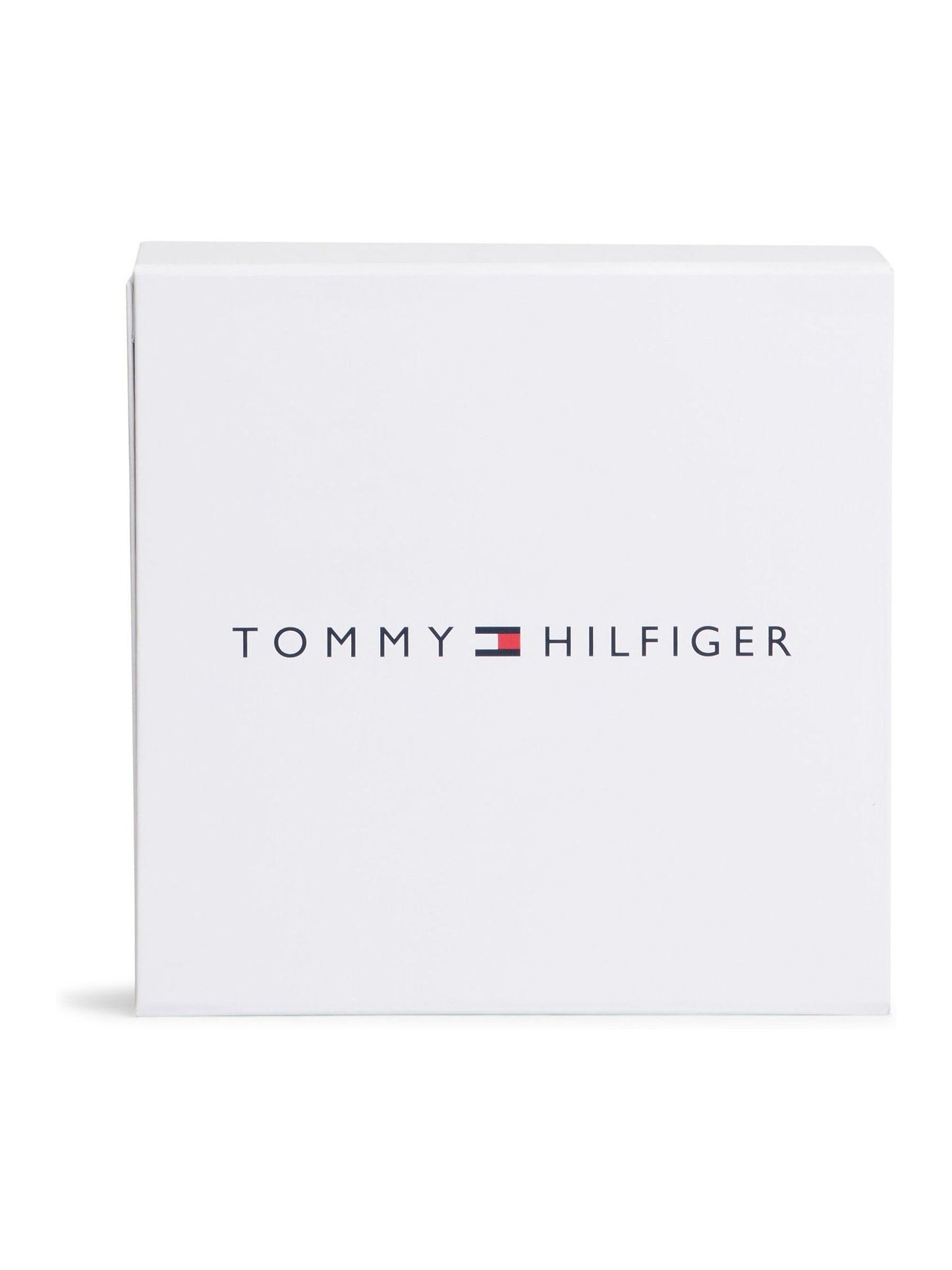 Tommy Hilfiger Brown Essential Dungaree Shorts And T-Shirt Gift Box image 3