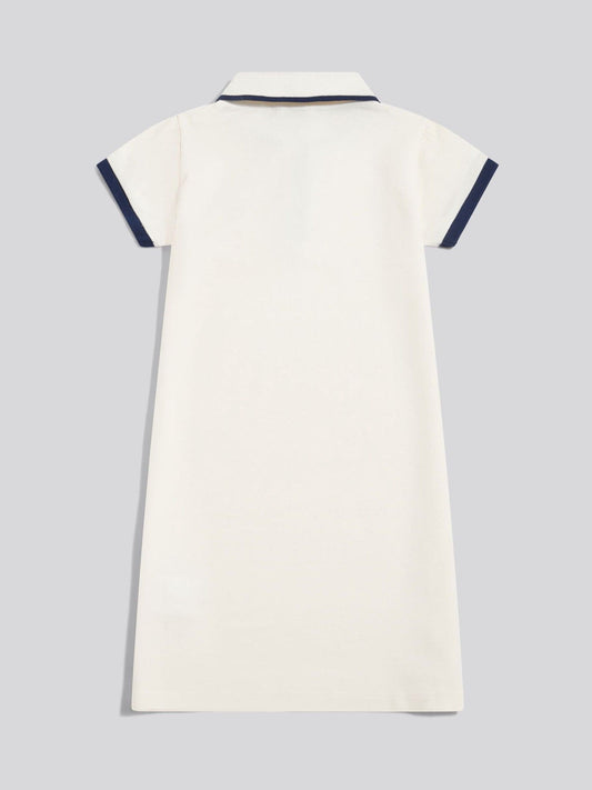 Dsiney Kidz - U.S. Polo Assn Off White Cap Sleeve Polo Dress image 2