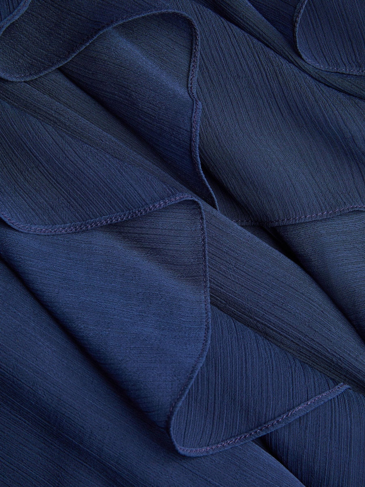 Dsiney Kidz - Monsoon Navy Blue Arizona Halter Ruffle Prom Dress image 3