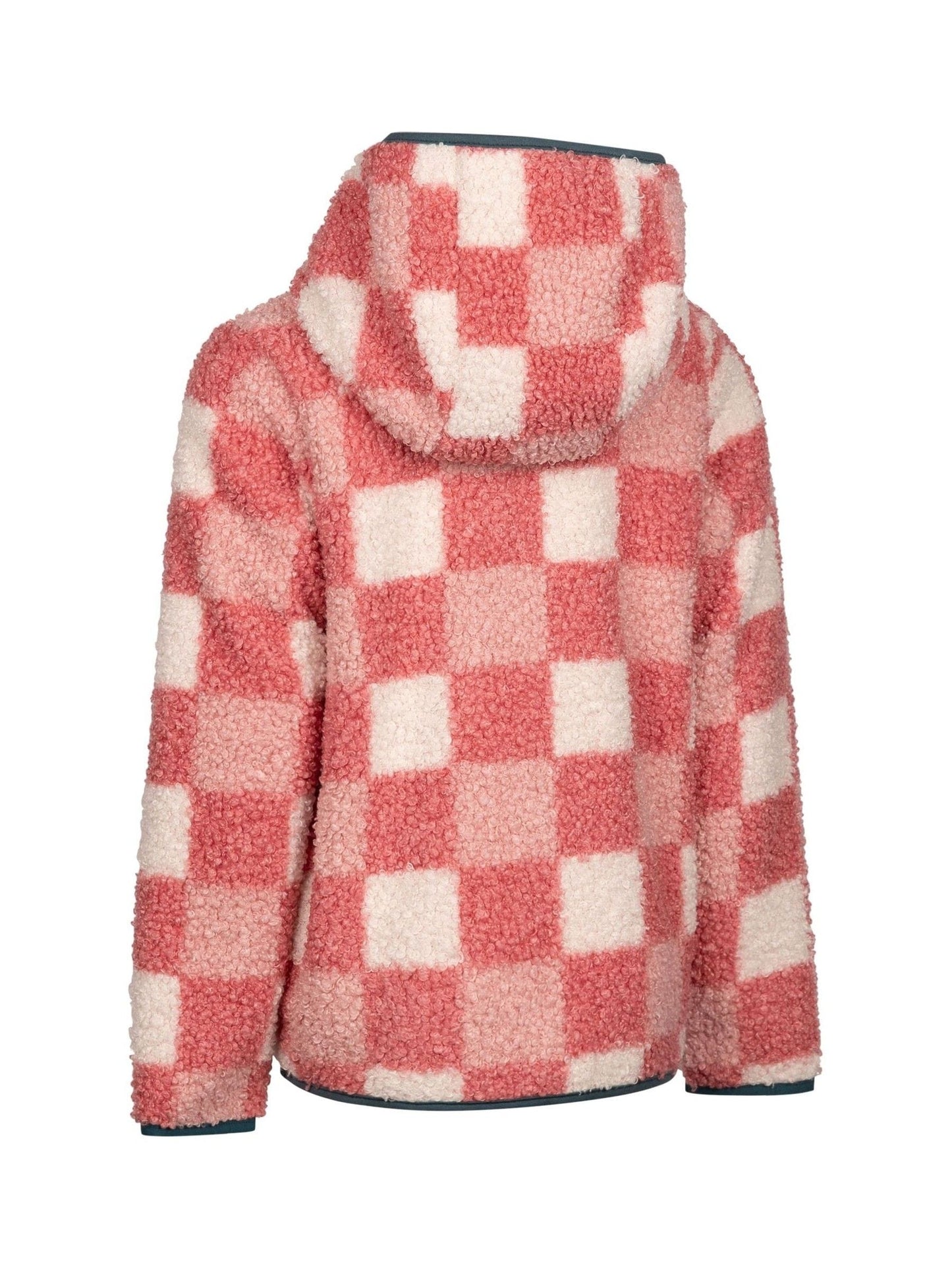 Dsiney Kidz - Trespass Pink Haryll Checkerboard Hooded Full Zip Fleece image 2