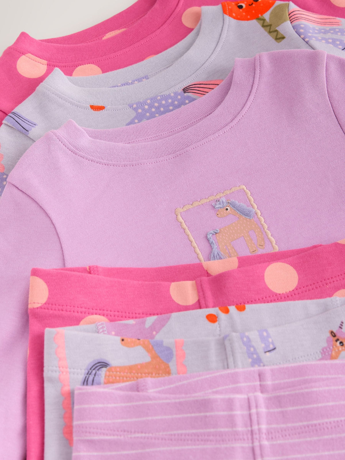 Lilac Purple Unicorn Snuggle Pyjamas 3 Pack (9mths-12yrs) - image 8