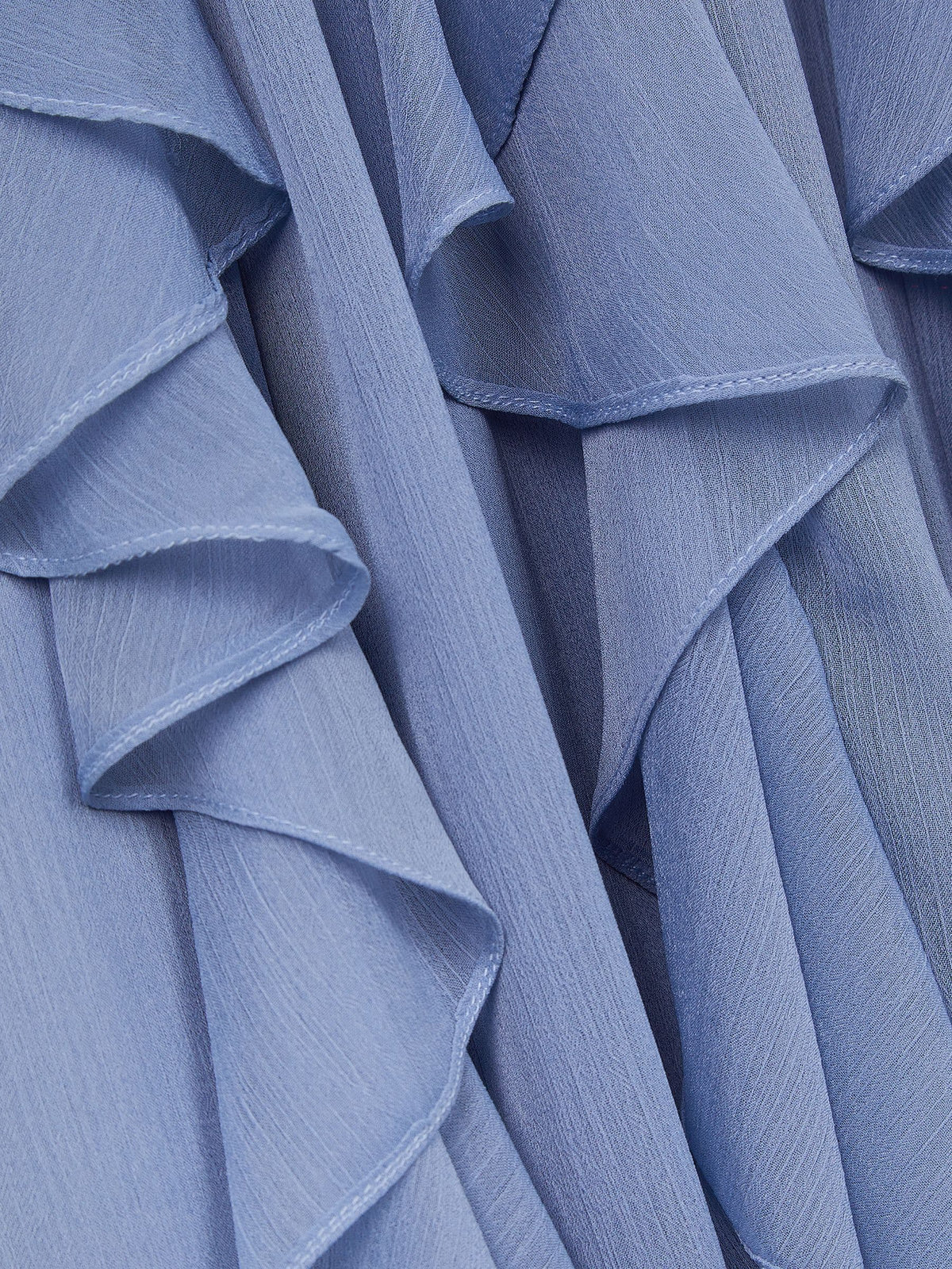 Dsiney Kidz - Monsoon Pale Blue Arizona Halter Ruffle Prom Dress image 4