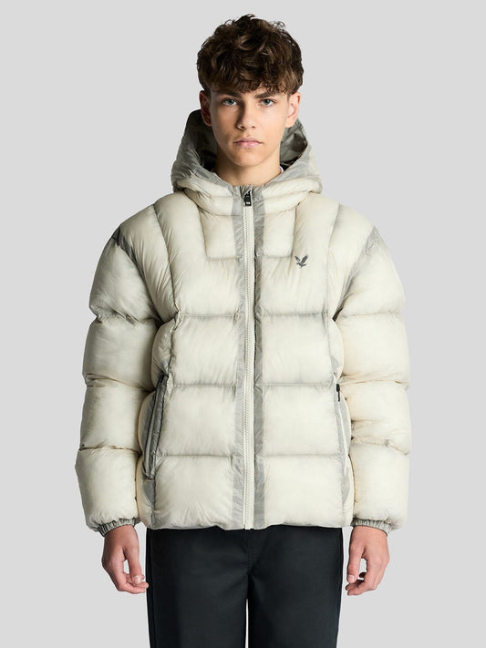 Disney Kidz - Lyle & Scott White Translucent Puffer Jacket image 1