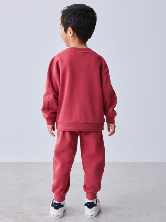Dsiney Kidz - Baker by Ted Baker Red Sweatshirt and Joggers Set image 2