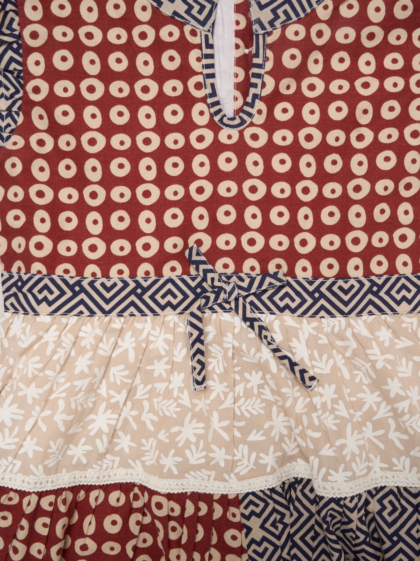 Dsiney Kidz - Miss White Aztec Patchwork Dress image 3