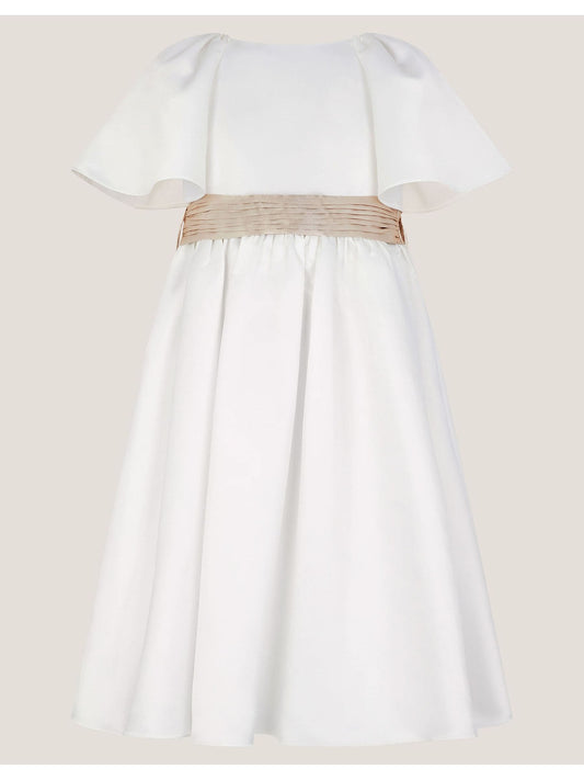 Dsiney Kidz - Monsoon Cream Angelica Satin Bow Duchess Dress image 2
