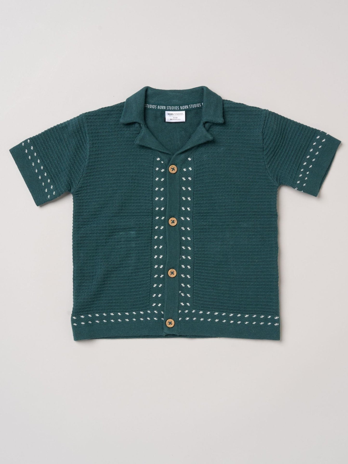Little Gent Blue True Knit Resort Shirt And Shorts image 3