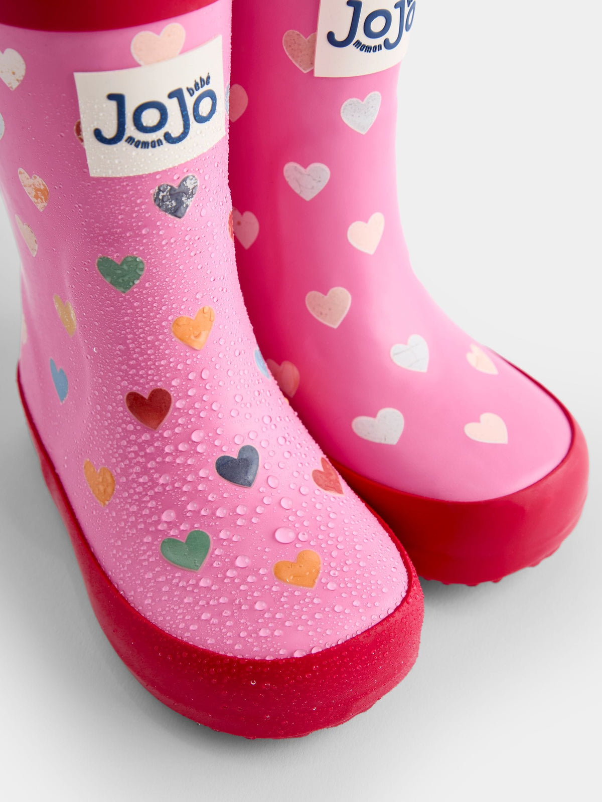 JoJo Maman Bébé Pink Heart Colour Change Wellies - image 5