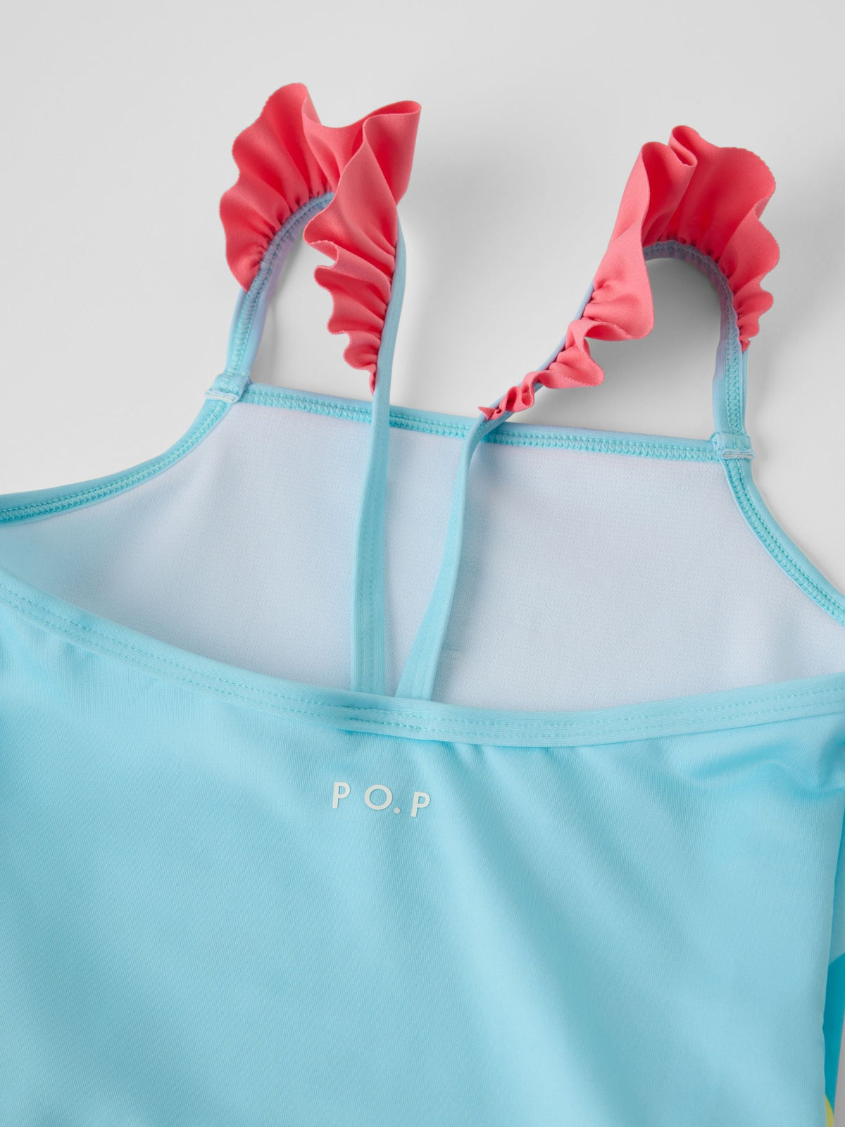 Dsiney Kidz - Polarn O. Pyret Blue Unicorn Print Frill Swimsuit image 3
