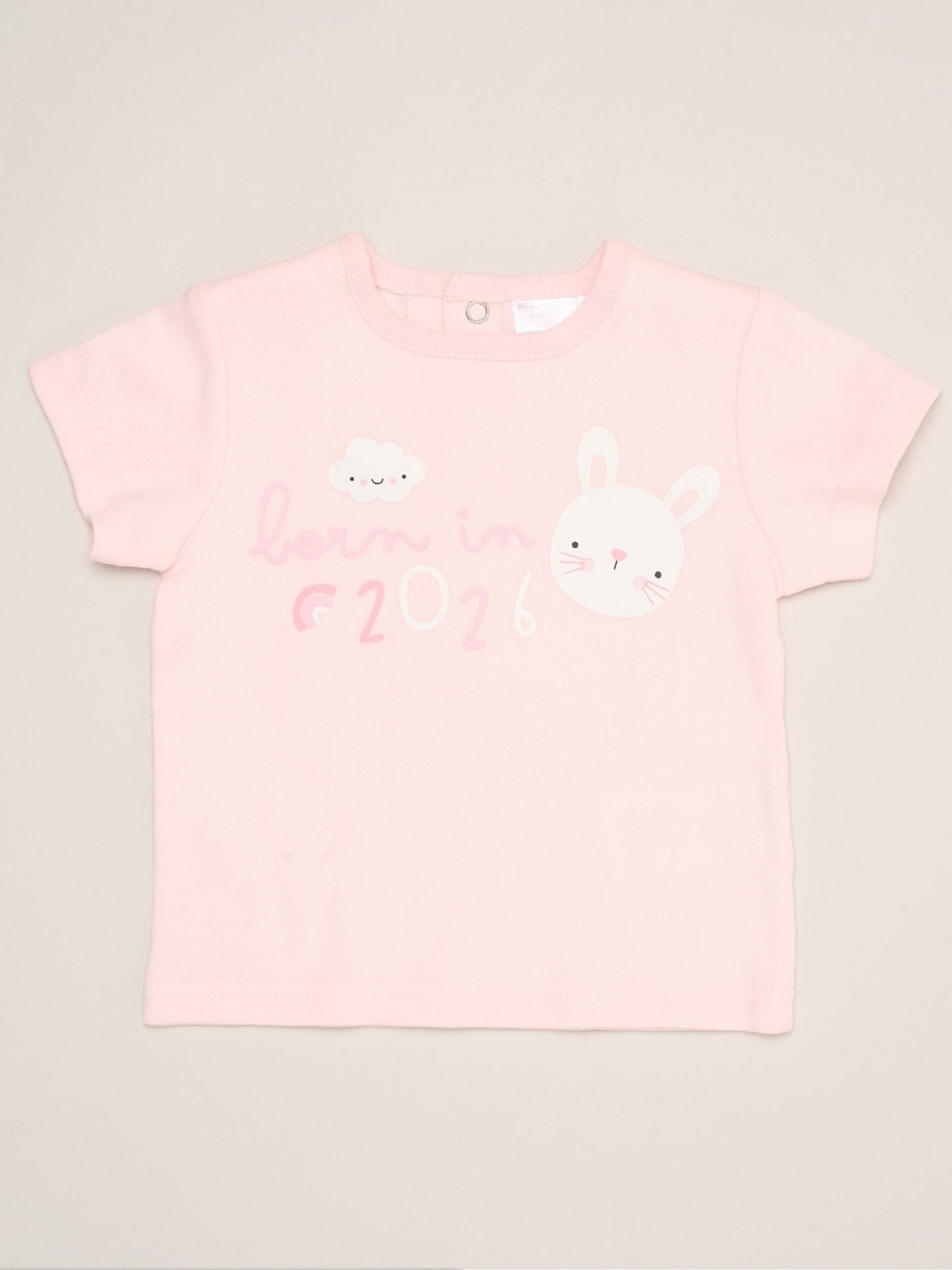 Rock-A-Bye Baby Boutique Pink - Bunny Print T-Shirt, Shorts And Plush Toy Outfit Set image 3
