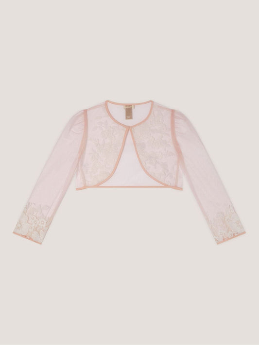 Monsoon Pink Felicity Embroidered Mesh Cardigan image 2
