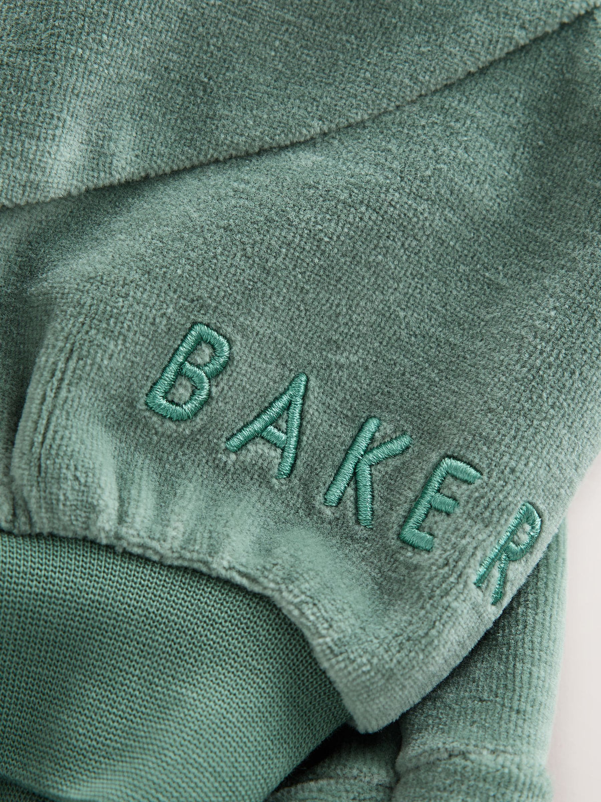 Baker by Ted Baker Green Velour Long Sleeve Rugby Top And Joggers Set - image 13