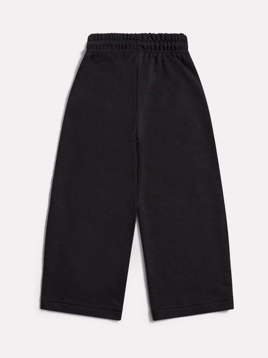 New Balance Black Small Logo Wide Leg Joggers image 2