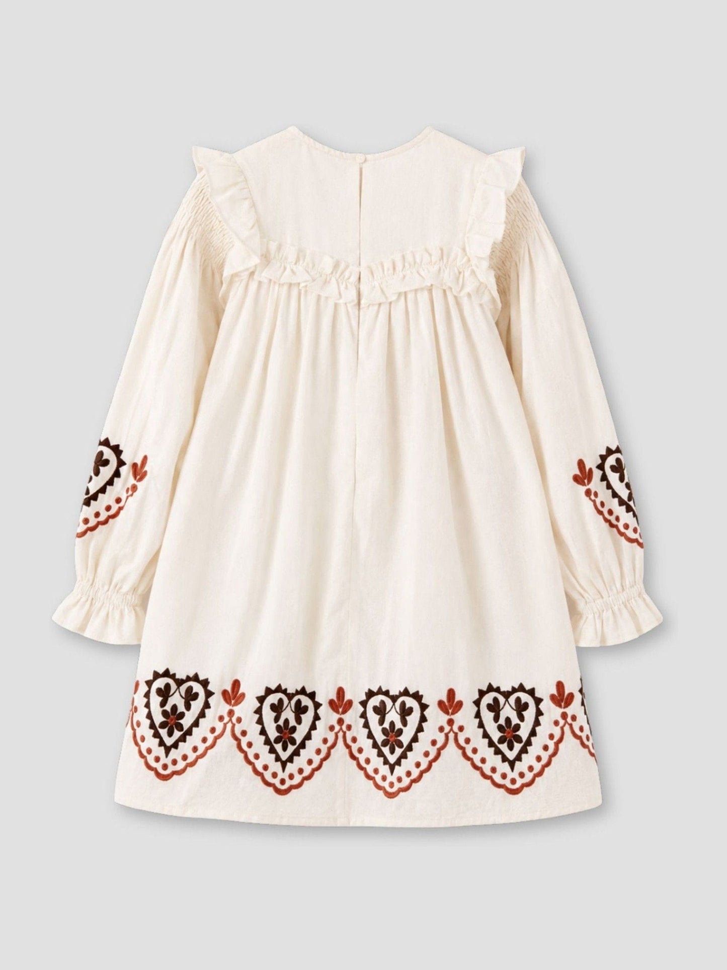 Dsiney Kidz - Angel & Rocket White Kaila Embroidered Ruffle Yoke Dress image 8