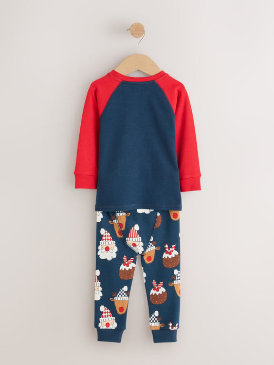 Dsiney Kidz - Navy/Red Santa Christmas Pyjamas (9mths-12yrs) image 2
