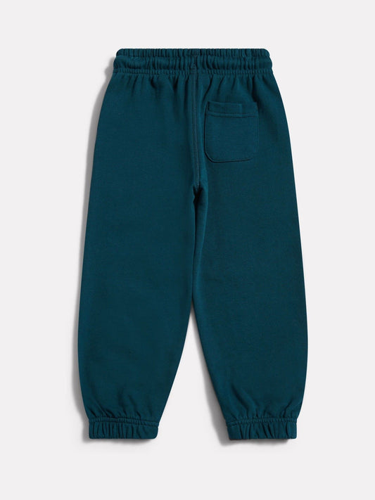 New Balance Green Small Logo French Terry Joggers image 2