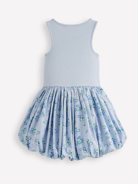 Dsiney Kidz - Boden Blue Bubble Hem Rib Dress image 2
