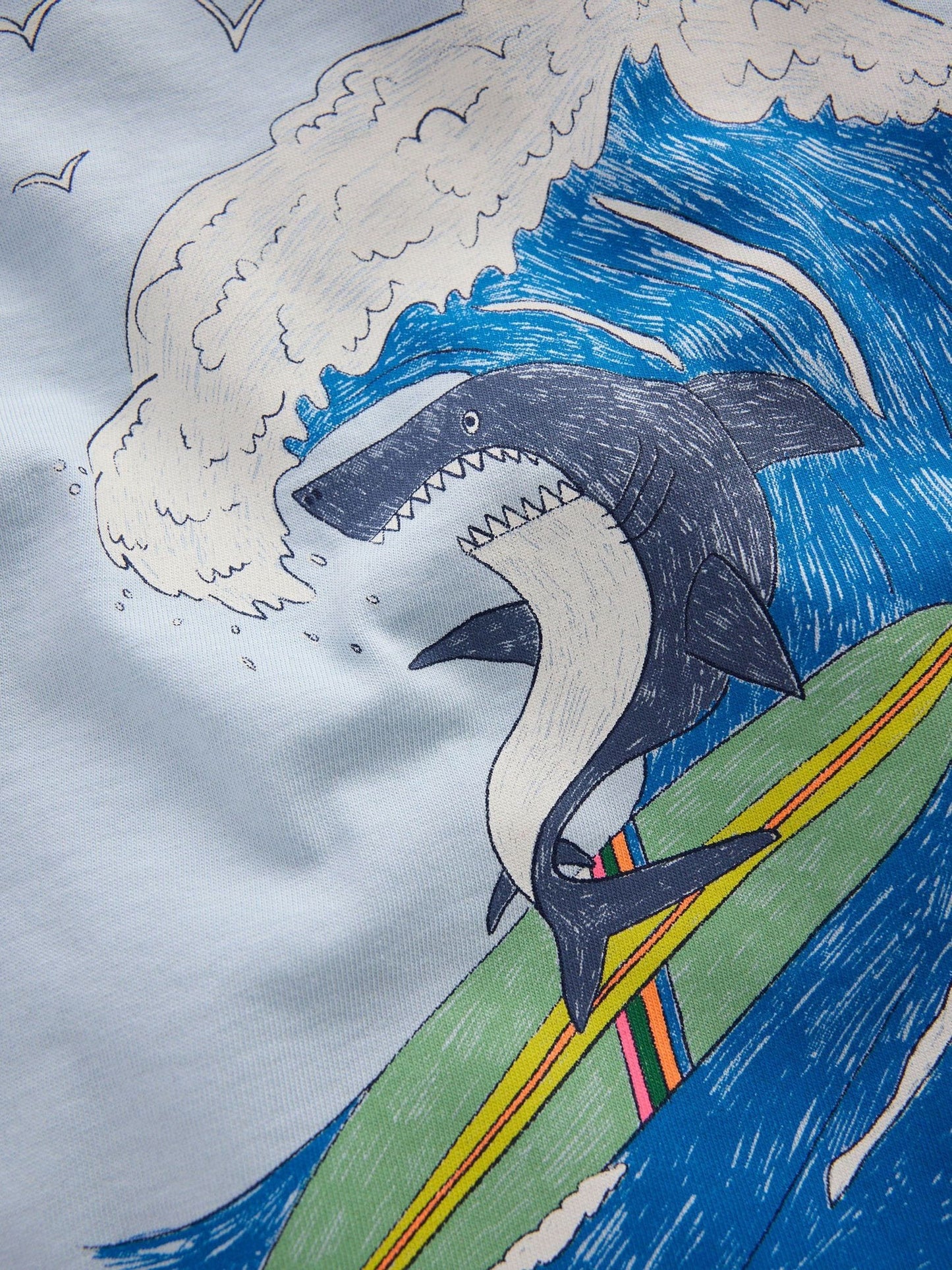 Boden Blue Front & Back Graphic T-Shirt image 3