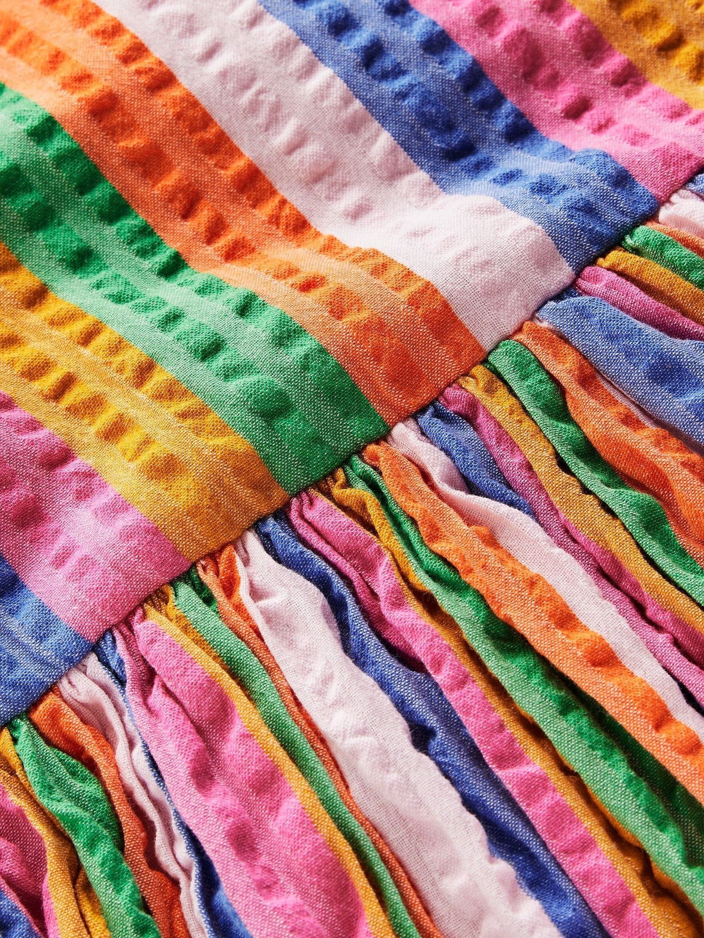 Boden Multi Stripe Bubble Hem Dress image 3
