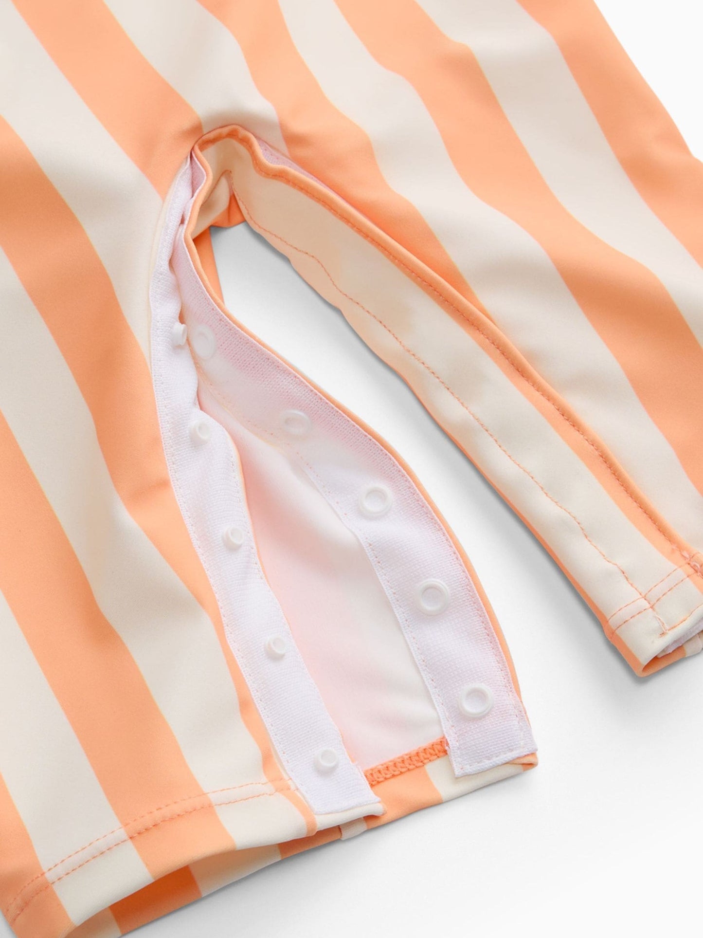 KIDLY by MORI Orange Front Zip Sunsafe Swimsuit image 3