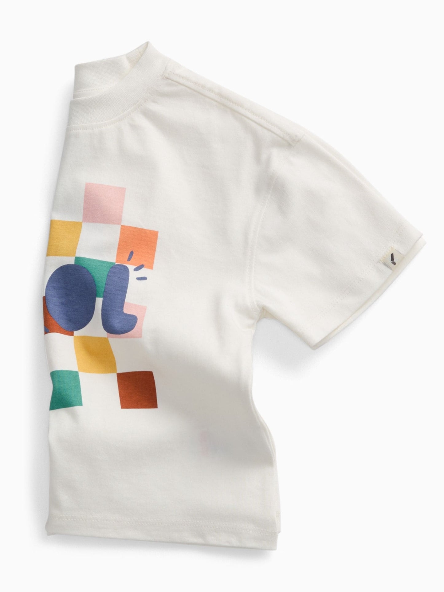 Dsiney Kidz - KIDLY by MORI Cream Kool Oversized Soft Cotton Cream T-Shirt image 4