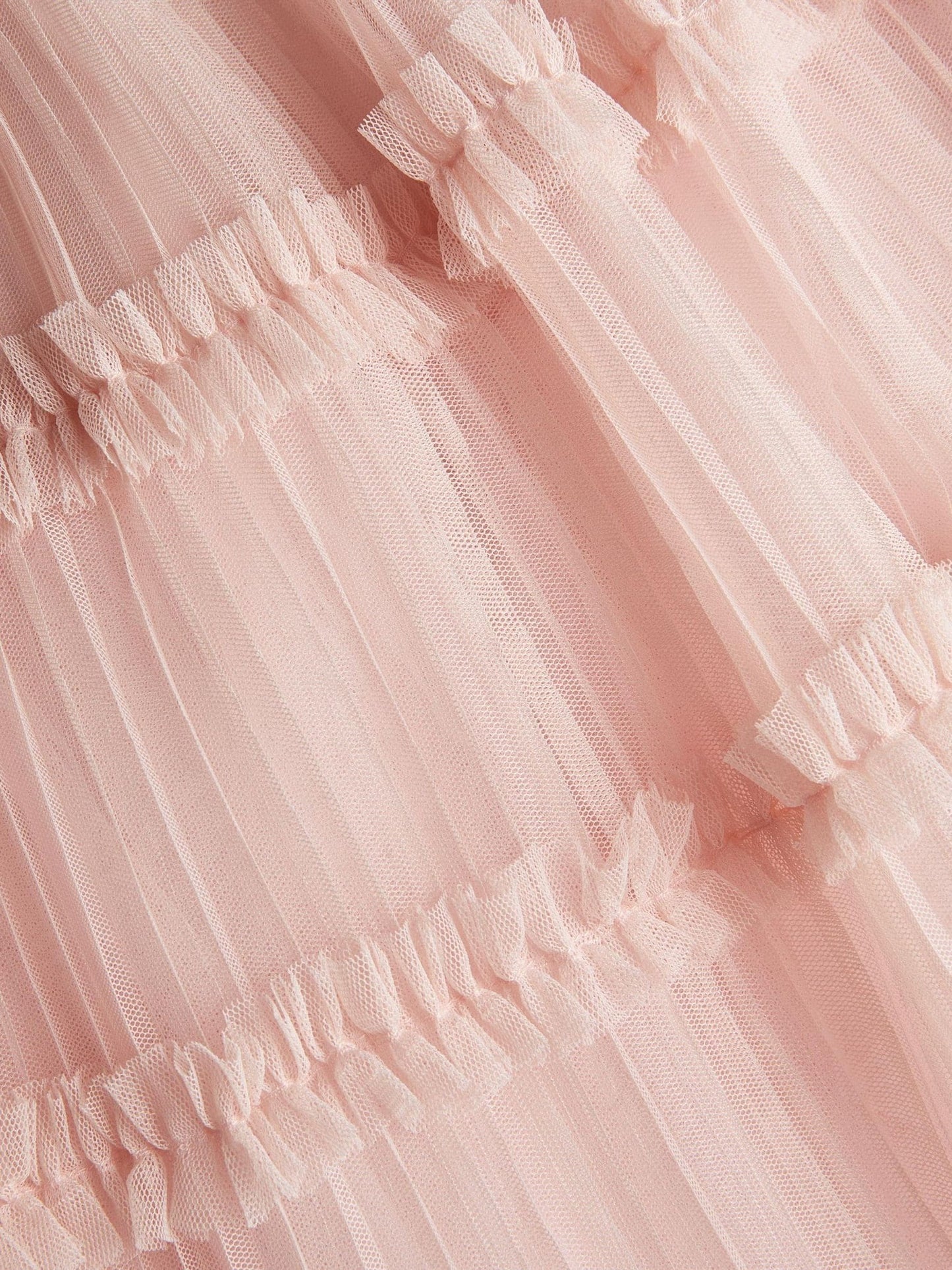 Monsoon Pink Ruffled Pleated Top & Skirt Set image 4