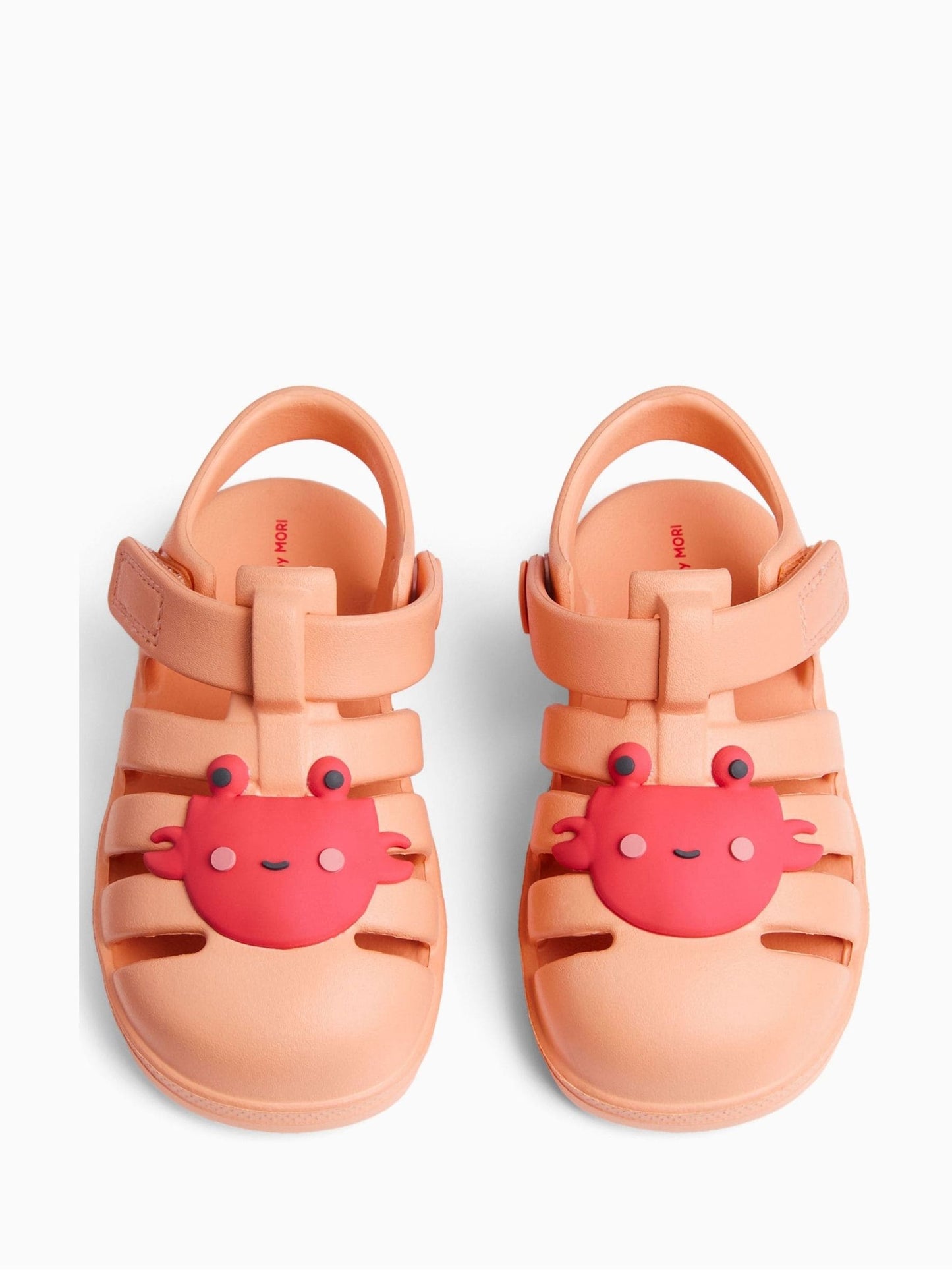 KIDLY by MORI Orange Kid's Soft Foam Clog Crab Orange Sandals image 3