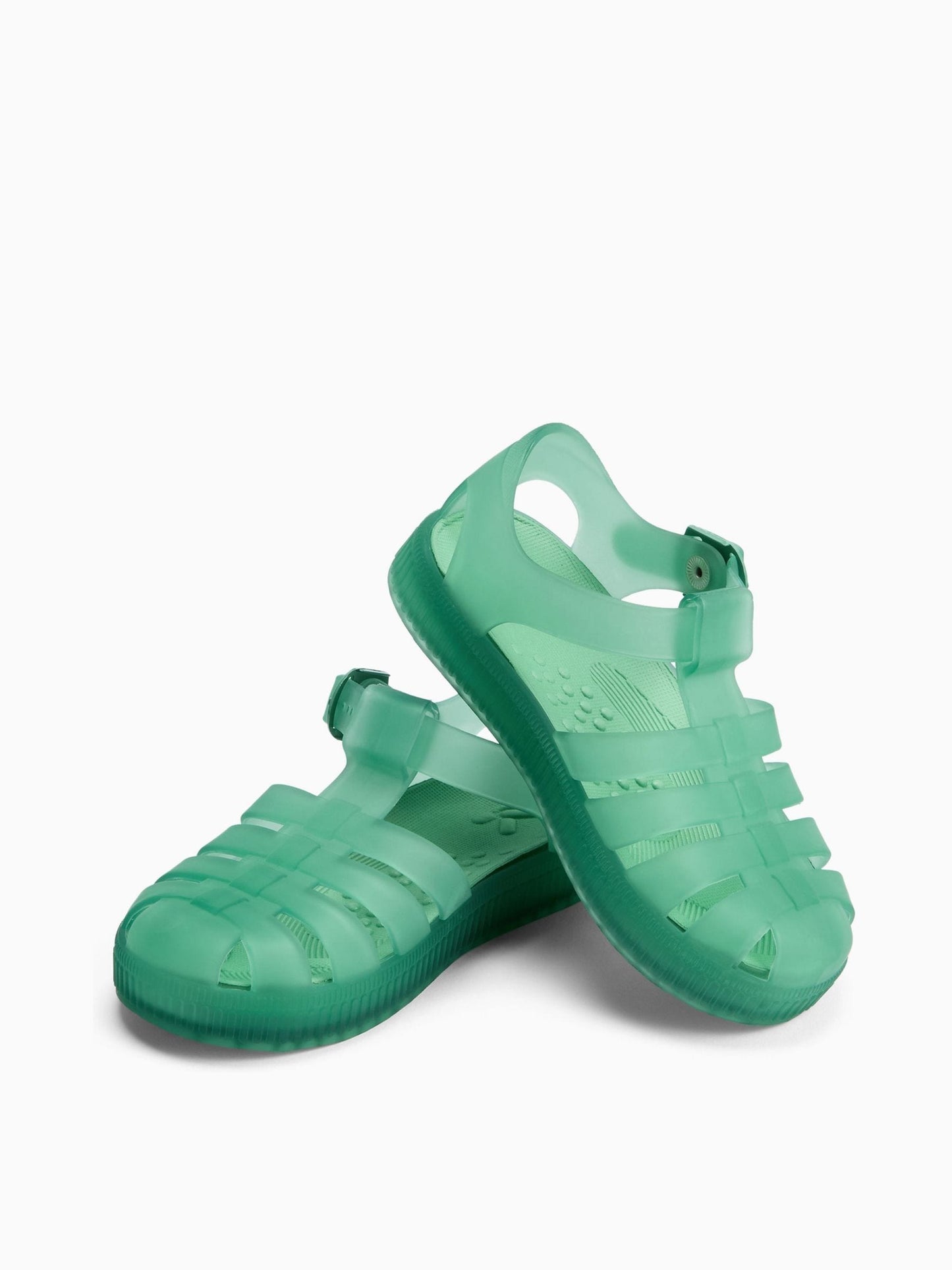 KIDLY by MORI Light Green Soft Comfy Jelly Sandals image 6
